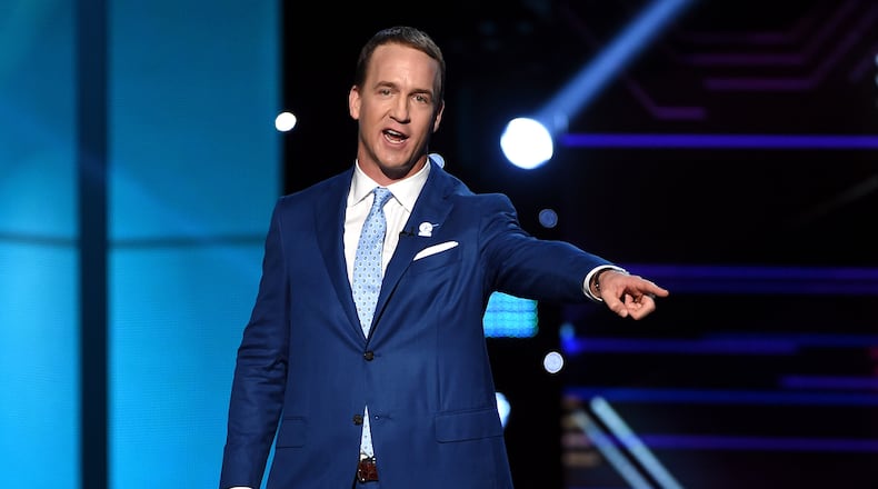 LOS ANGELES, CA - JULY 12: Host Peyton Manning speaks onstage at The 2017 ESPYS at Microsoft Theater on July 12, 2017 in Los Angeles, California. (Photo by Kevin Winter/Getty Images)