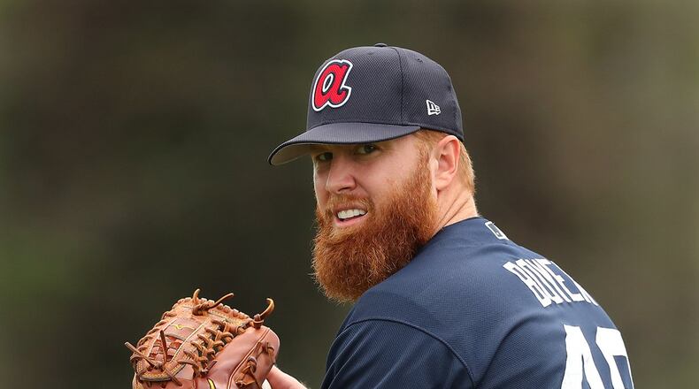 Braves reliever Blaine Boyer was charged with six runs (five earned) and recorded just one out Friday, blowing a 3-2 lead in an 8-7 loss to the Yankees. (Curtis Compton/AJC file photo)