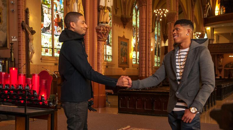 EMPIRE: Jamal (Jussie Smollett, L) and Hakeem (Bryshere Gray, R) share a moment in the "The Lyon's Roar" episode of EMPIRE airing Wednesday, Feb. 25 (9:01-10:00 PM ET/PT) on FOX. ©2015 Fox Broadcasting Co CR: Matt Dinnerstein/FOX EMPIRE: Jamal (Jussie Smollett, L) and Hakeem (Bryshere Gray, R) share a moment in the "The Lyon's Roar" episode of EMPIRE airing Wednesday, Feb. 25 (9:01-10:00 PM ET/PT) on FOX. ©2015 Fox Broadcasting Co CR: Matt Dinnerstein/FOX