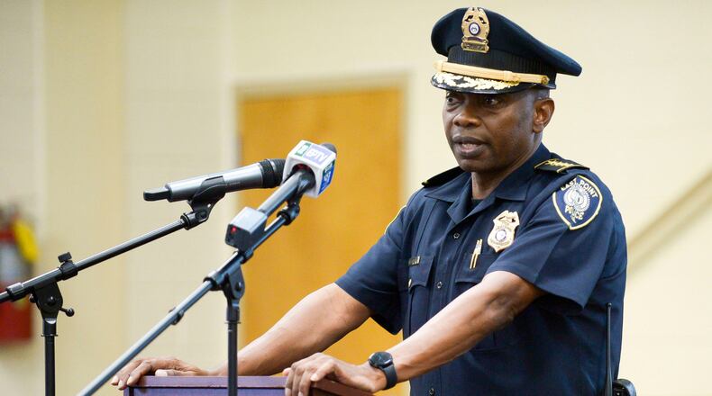 Police Chief Shawn Buchanan addressed the community on social media after a 22-year-old man was fatally shot Tuesday afternoon at an East Point apartment complex, marking the 13th homicide in the city so far this year.