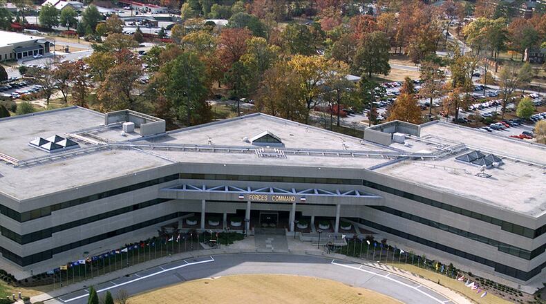 The former Forces Command or FORSCOM headquarters at Fort McPherson will soon be home to offices and laboratories for the Food and Drug Administration. SPECIAL from Fort Mac LRA
