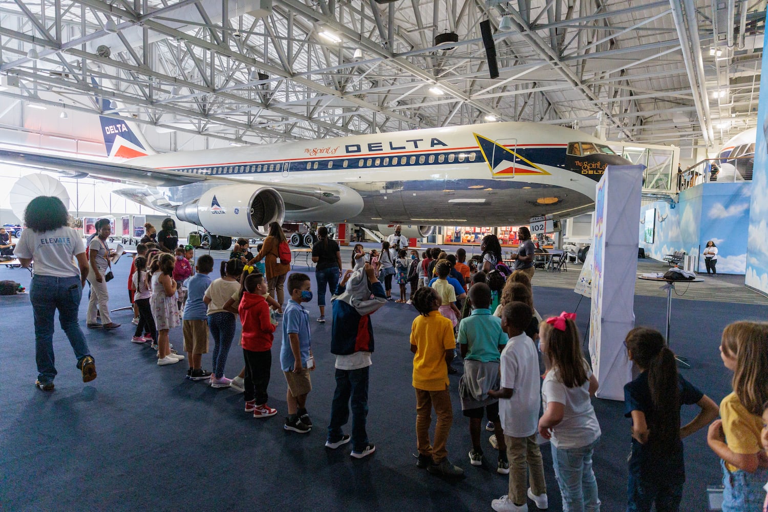 Hartsfield-Jackson business community helps ‘Stuff the Plane’ for APS, Fulton and Clayton students