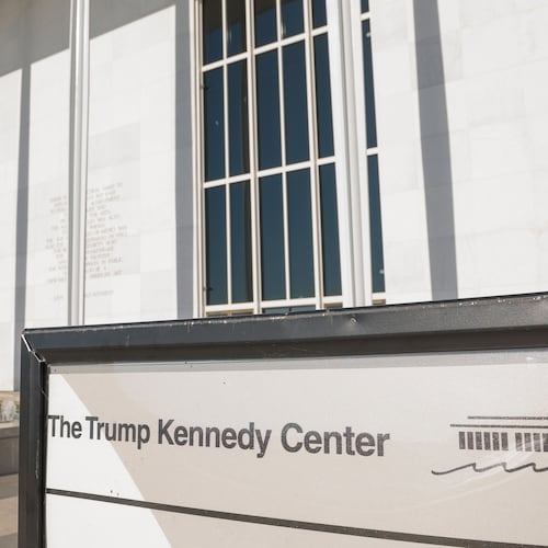 The John F. Kennedy Center for Performing Arts is seen in Washington, Friday, May 29, 2026. (AP Photo/Cliff Owen)