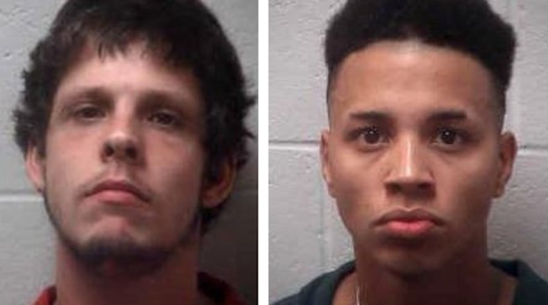 Jacob Kosky, left, was indicted on four counts of malice murder, eight counts of felony murder, four counts of aggravated assault, one count of possession of a firearm during the commission of a felony, one count of possession of a firearm by a convicted felon and one count of felony theft by taking. Matthew Baker was indicted on four counts of malice murder, four counts of felony murder, four counts of aggravated assault, and one count of possession of a firearm during the commission of a felony.