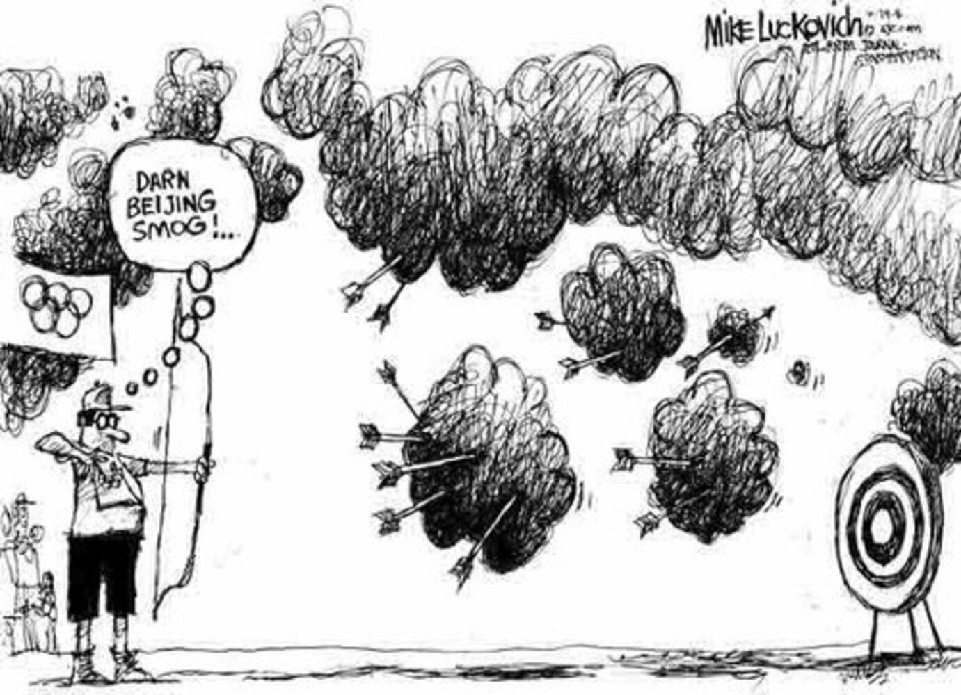 Mike Luckovich cartoons: Olympics 1996-2008