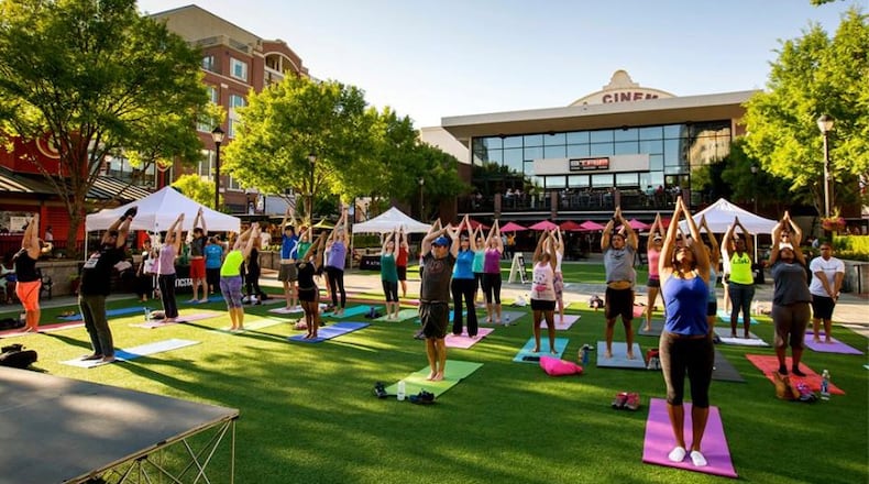 Wellness Wednesdays take place each Wednesday at Central Park in Atlantic Station.