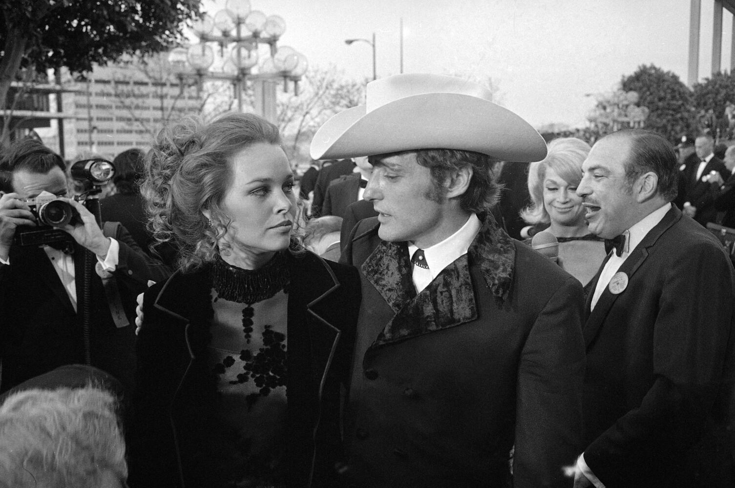 Dennis Hopper and Michelle Phillips