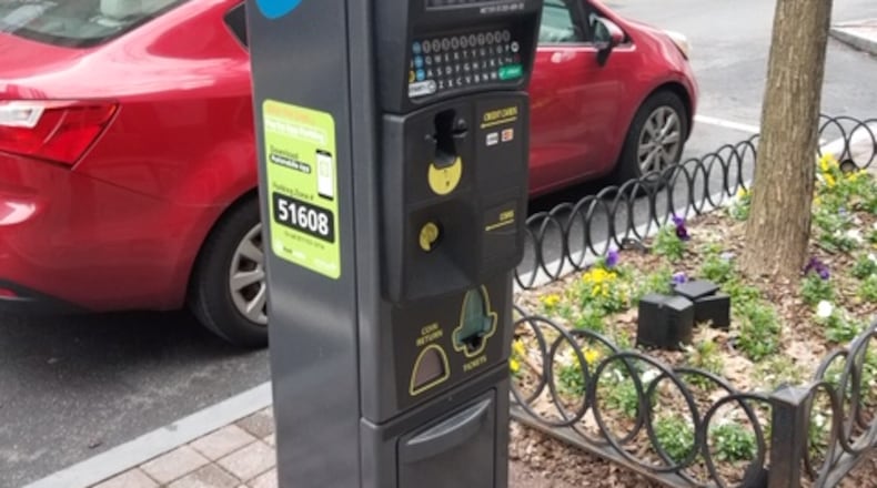 A parking meter in Atlanta