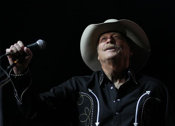 Alan Jackson sings his 1995 hit "I Don't Even Know Your Name" at State Farm Arena in Atlanta on Friday, Feb. 14, 2020. (Akili-Casundria Ramsess/Eye of Ramsess Media)