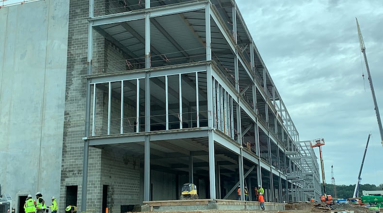 Assembly Studios is currently in a massive buildout that should be finished by June 2023. This was taken on August 11, 2022. RODNEY HO/rho@ajc.com