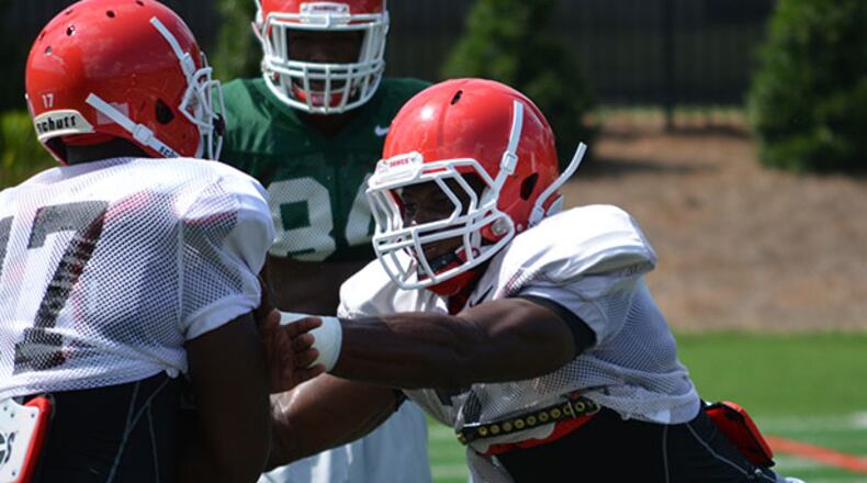 Lorenzo Carter is transitioning from "5-star recruit" to freshman linebacker at Georgia.