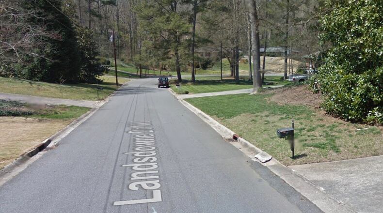 Sandy Springs recently approved a  contract to construct the 120-140 Landsdowne Drive Drainage Improvement Project. (Google Maps)