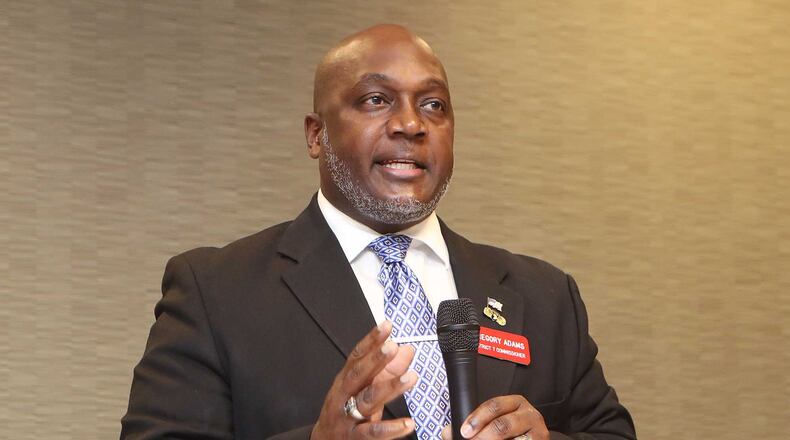 Greg Adams, an Emory University police officer, won a runoff election Tuesday for DeKalb County Commission District 7. He defeated Randal Mangham, an attorney. Curtis Compton/ccompton@ajc.com