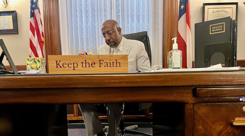 Now that U.S. Sen. Raphael Warnock, D-Ga., is not campaigning for office, he's focusing on work, such as trying to bring down the cost of insulin. “Here’s the thing," he said. "I actually want to get things done.”