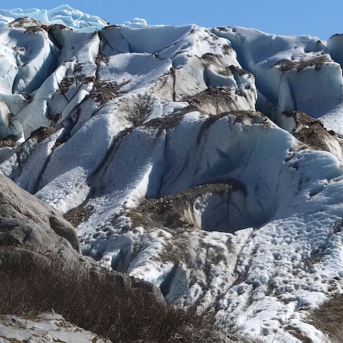 FILE - The Herbert Glacier is seen, April 23, 2017, near Juneau, Alaska, in the Tongass National Forest. (AP Photo/Becky Bohrer, File)