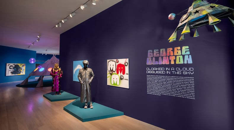 George Clinton's ”Cloaked in a Cloud, Disguised in the Sky” exhibition is on display at SCAD Museum of Art's Evans Gallery through Jan. 27, 2025.