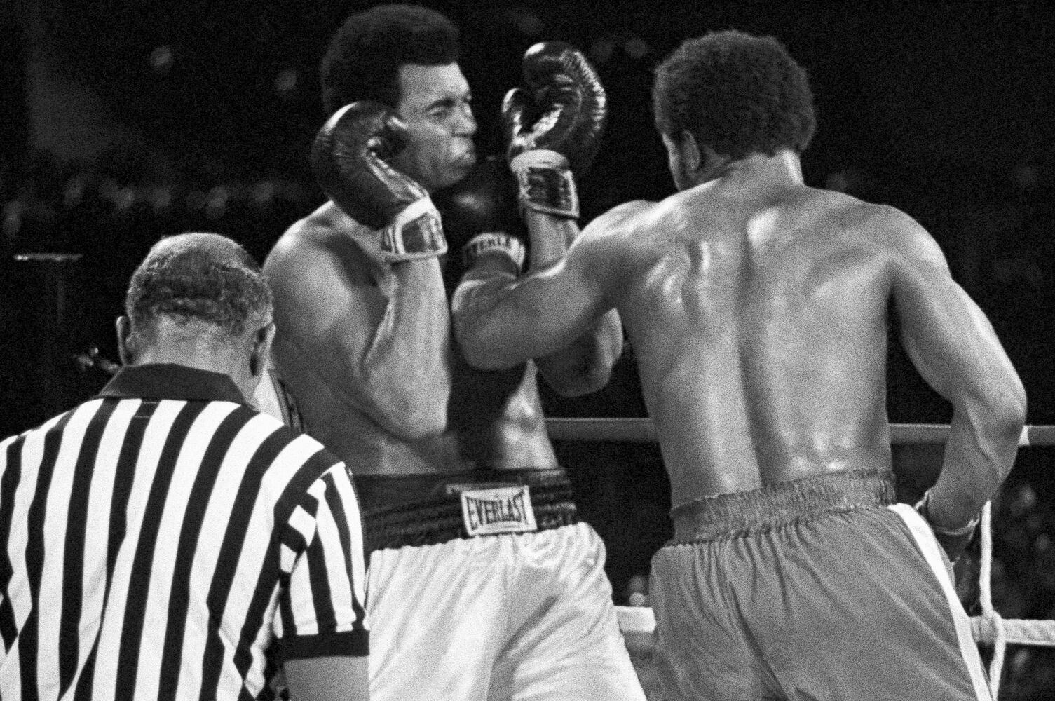 World heavyweight championship between Muhammad Ali and George Foreman