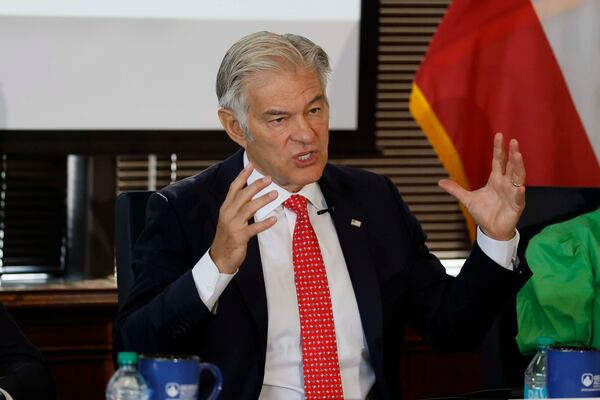 Medicare & Medicaid Services Administrator Dr. Mehmet Oz speaks during a roundtable with health leaders in Atlanta on Monday. (Miguel Martinez/AJC)