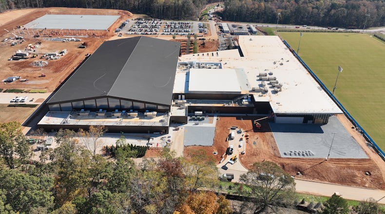 The Arthur M. Blank U.S. Soccer National Training Center is scheduled to open in the Spring of 2026. (Brasfield & Gorrie)