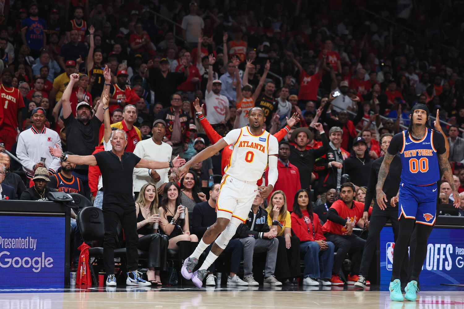 NBA first round playoff game 3 between New York Knicks and Atlanta Hawks