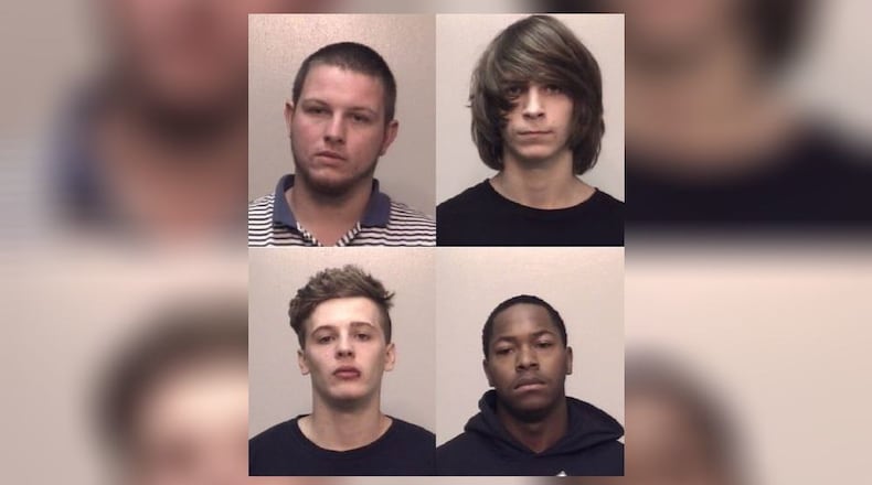 Top row: Alex Jordan (from left), Joseph Barrera. Bottom row: Randall Hazelrigs, Ashton Blackmon