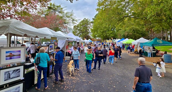 Vendor booths at IrishFest Atlanta on the grounds of Roswell City Hall. (Courtesy of IrishFest Atlanta)