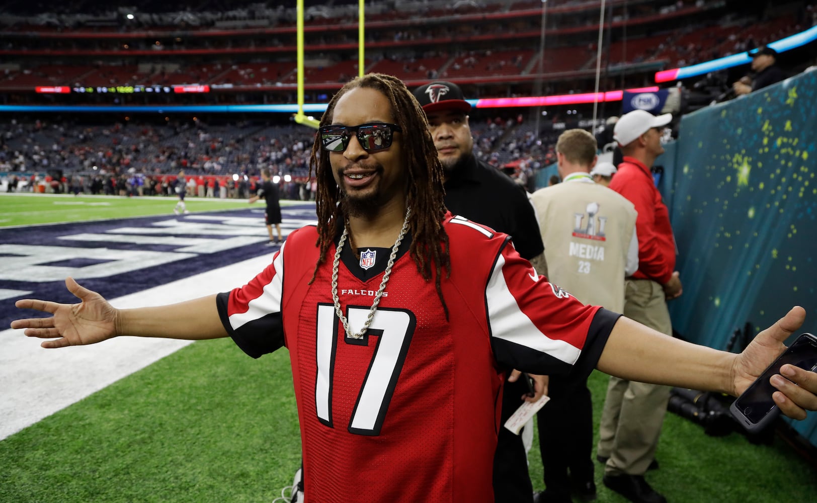 Atlanta celebrities at the Super Bowl