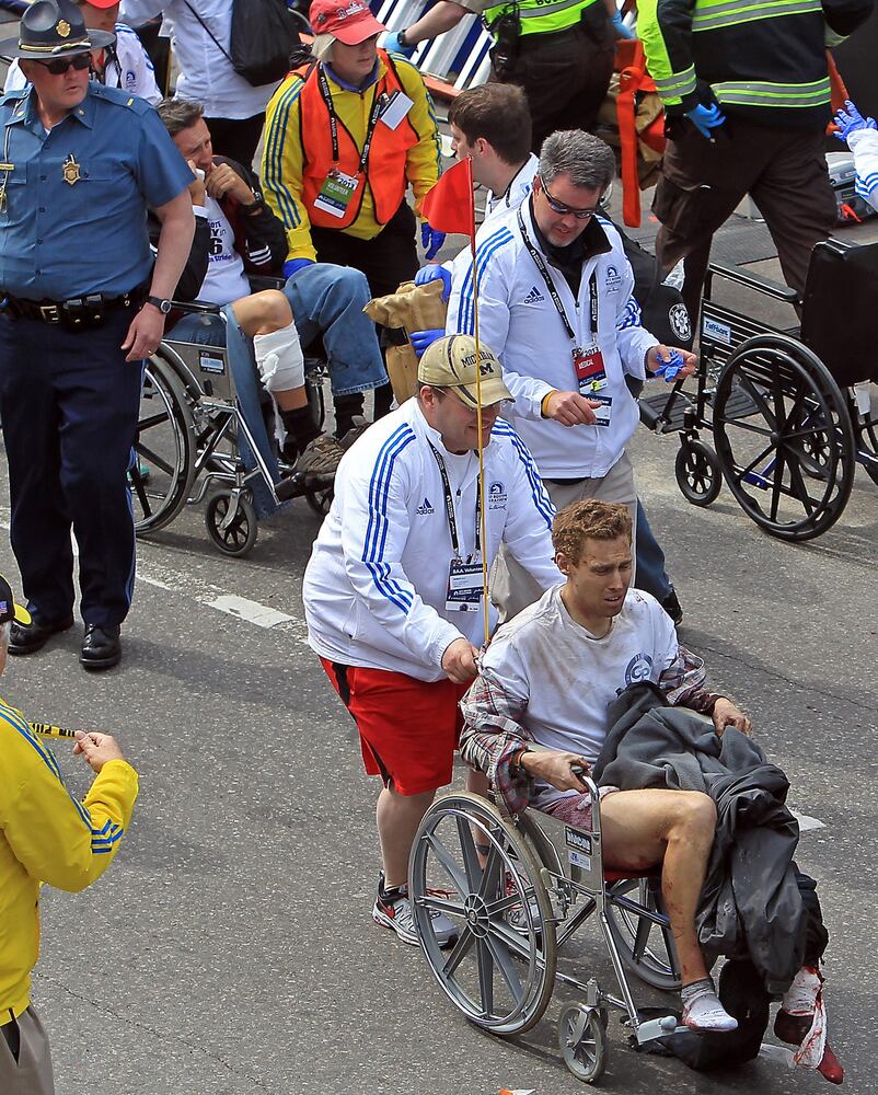 April 15, 2013: Two explosions at Boston Marathon finish line