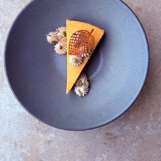 Miller Union’s Pumpkin Cheesecake with Biscoff Cookie Crust. (Courtesy of Miller Union)