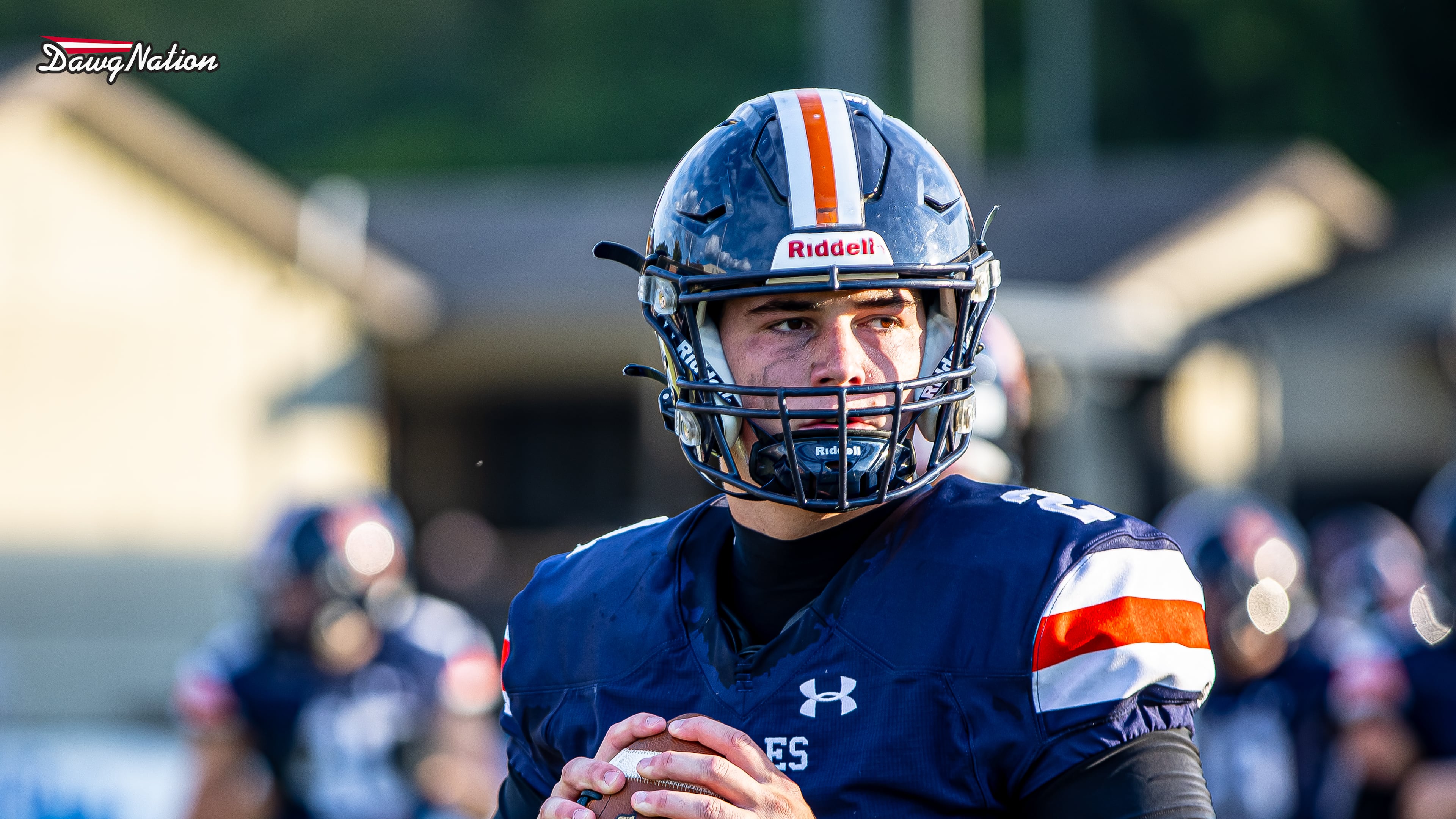 5-star Georgia football QB commit Jared Curtis led his Nashville Christian team to a 42-41 win against heavily favored Ensworth on Aug. 29, 2025. (Jeff Sentell/DawgNation)