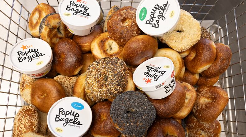 PopUp Bagels plans five locations in Georgia, with the first set to open along the Atlanta Beltline's Eastside Trail in February. (Courtesy of PopUp Bagels)