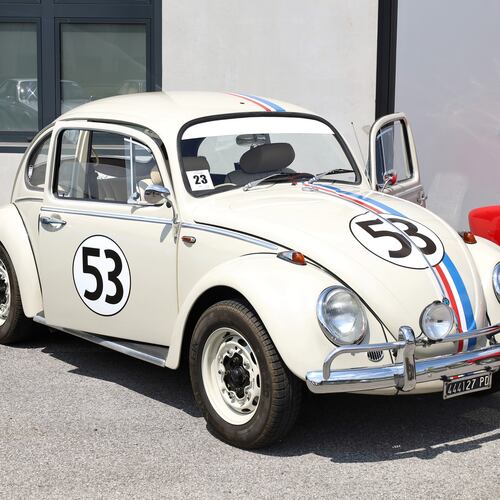 A vintage Volkswagen Beetle that looks like Herbie, the Love Bug. (Photo courtesy of iStock.)