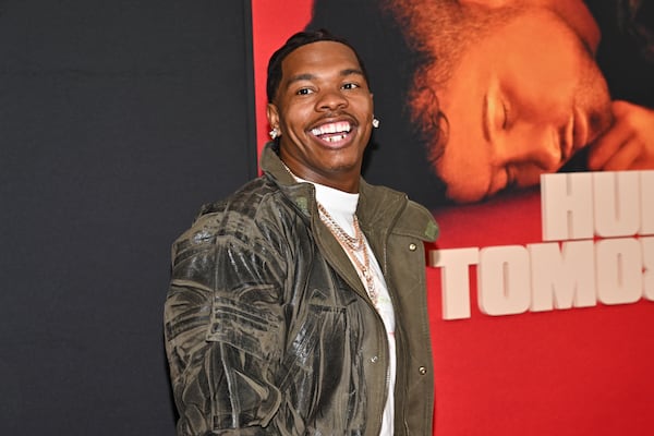 Lil Baby attends the premiere of "Hurry Up Tomorrow" on May 13 in New York. (Evan Agostini/AP)