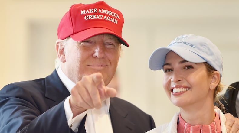 Donald Trump and his daughter, Ivanka. Jeff J. Mitchell/Getty Images