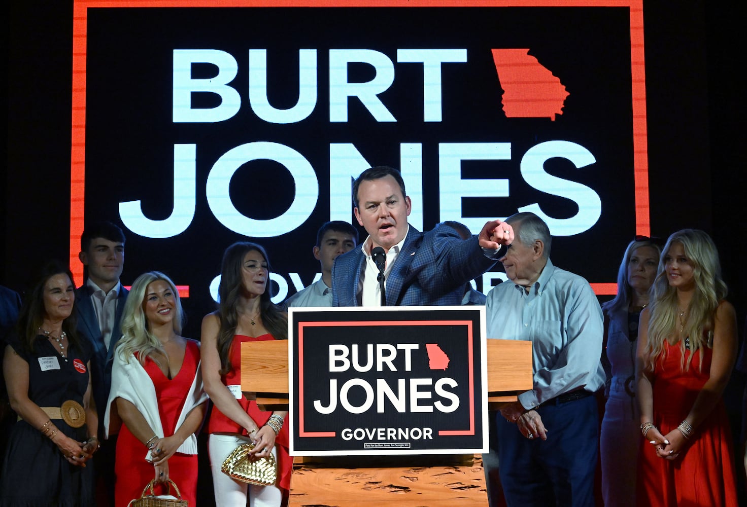 Burt Jones election night party