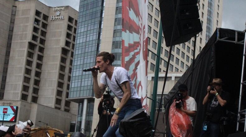 The Revivalists perform at Shaky Knees Music Festival on May 13, 2017. Photo: Melissa Ruggieri/AJC