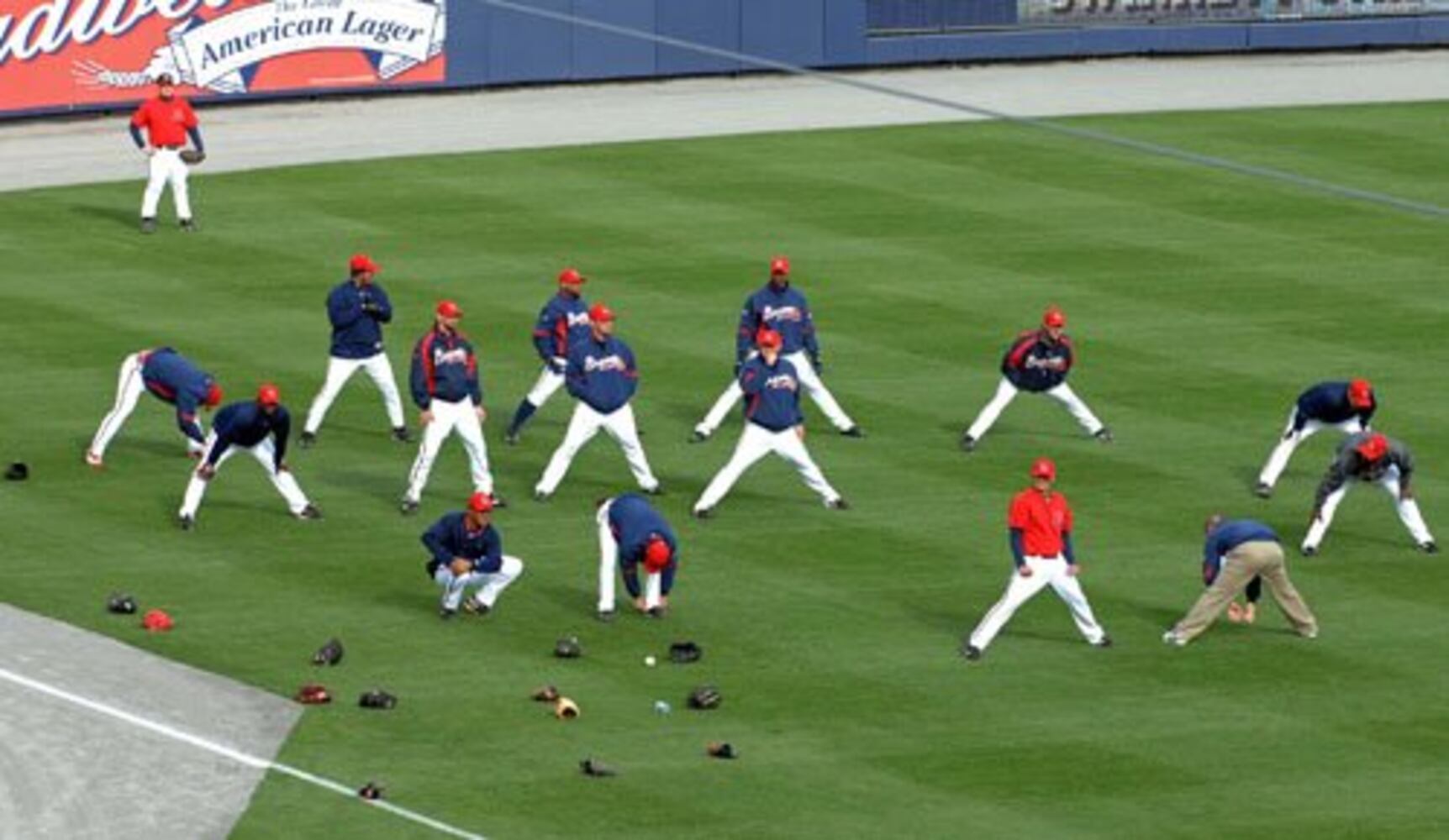 Tom Glavine practices with Gwinnett Braves