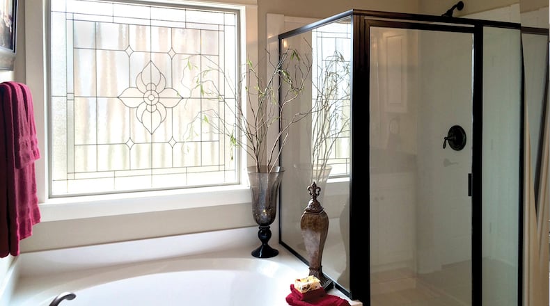 Decorative glass windows made with a silk-screen process offer color, light and privacy at a more affordable cost than stained glass. CONTRIBUTED BY Hy-Lite