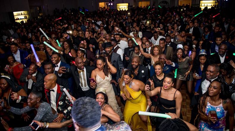 A crowd gathers to celebrate at the annual Sol Fusion New Year’s Eve party. Contributed by Sol Fusion