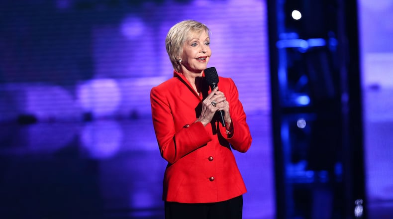 LOS ANGELES, CA - JULY 31: Actress Florence Henderson speaks onstage at the 2013 MDA Show Of Strength at CBS Studios on July 31, 2013 in Los Angeles, California. (Photo by Imeh Akpanudosen/Getty Images for MDA)