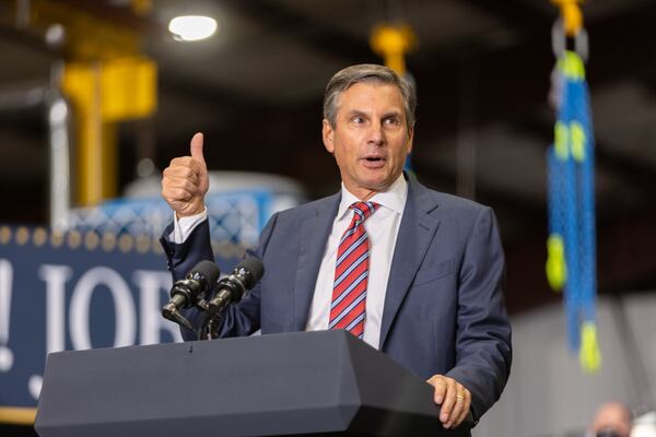 Derek Dooley is a Republican candidate for the U.S. Senate backed by Gov. Brian Kemp. (Arvin Temkar/AJC)