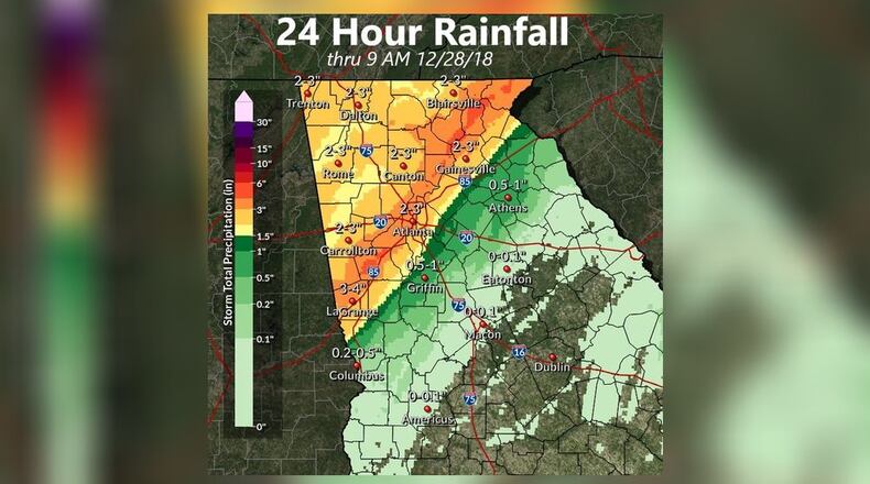 This could become Atlanta's wettest year ever in terms of rainfall.