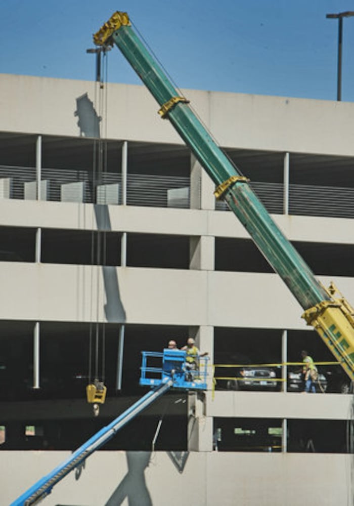 Parking deck collapse in Midtown