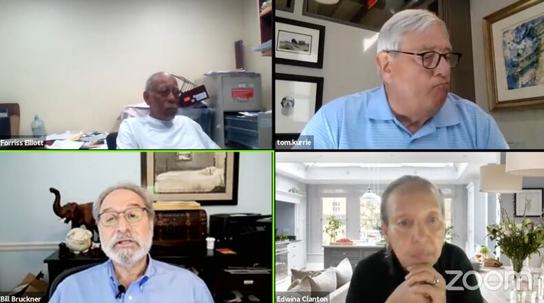 This is a screenshot from the Stonecrest Housing Authority's meeting on Wednesday.