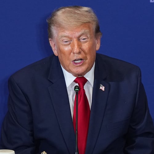President Donald Trump speaks at the United States Army War College in Carlisle, Pa., during the Pennsylvania Defense and Innovation Summit, Wednesday, July 15, 2026. (AP Photo/Matt Rourke)