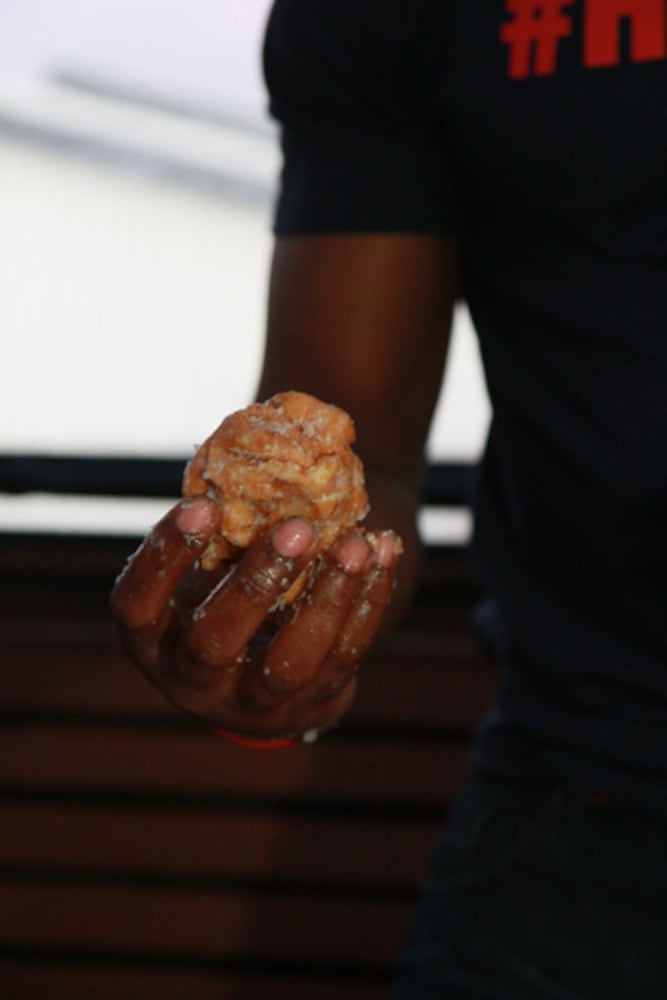 Donut eating contest at Republic Social House