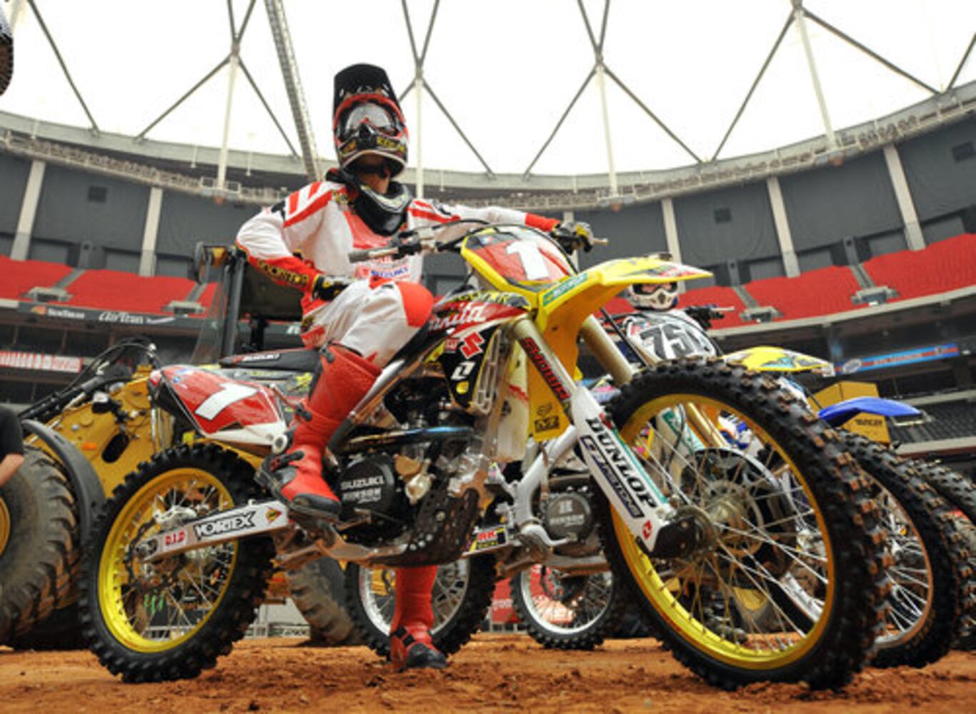 Set for Supercross at Ga. Dome