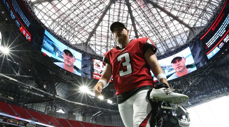 Atlanta Falcons kicker Matt Bryant became the first player in franchise history to make 200 field goals. (Curtis Compton/ccompton@ajc.com)