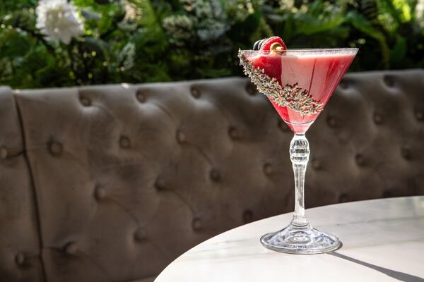 Fruity and floral, the Lavender Berry cocktail from Verdure is a seasonal sipper offered spring through summer. (Courtesy of Verdure Kitchen & Cocktails)
