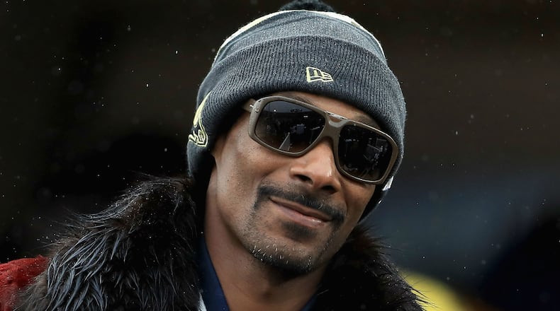 Rapper Snopp Dogg attends the game between the Los Angeles Rams and the Miami Dolphins at Los Angeles Coliseum on November 20, 2016, in Los Angeles, California. (Photo by Sean M. Haffey/Getty Images)